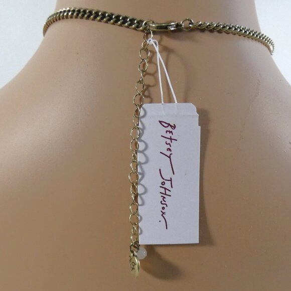 NWT Betsey Johnson Women's Boho Butterfly Fringe Pendant Necklace - Picture 9 of 12